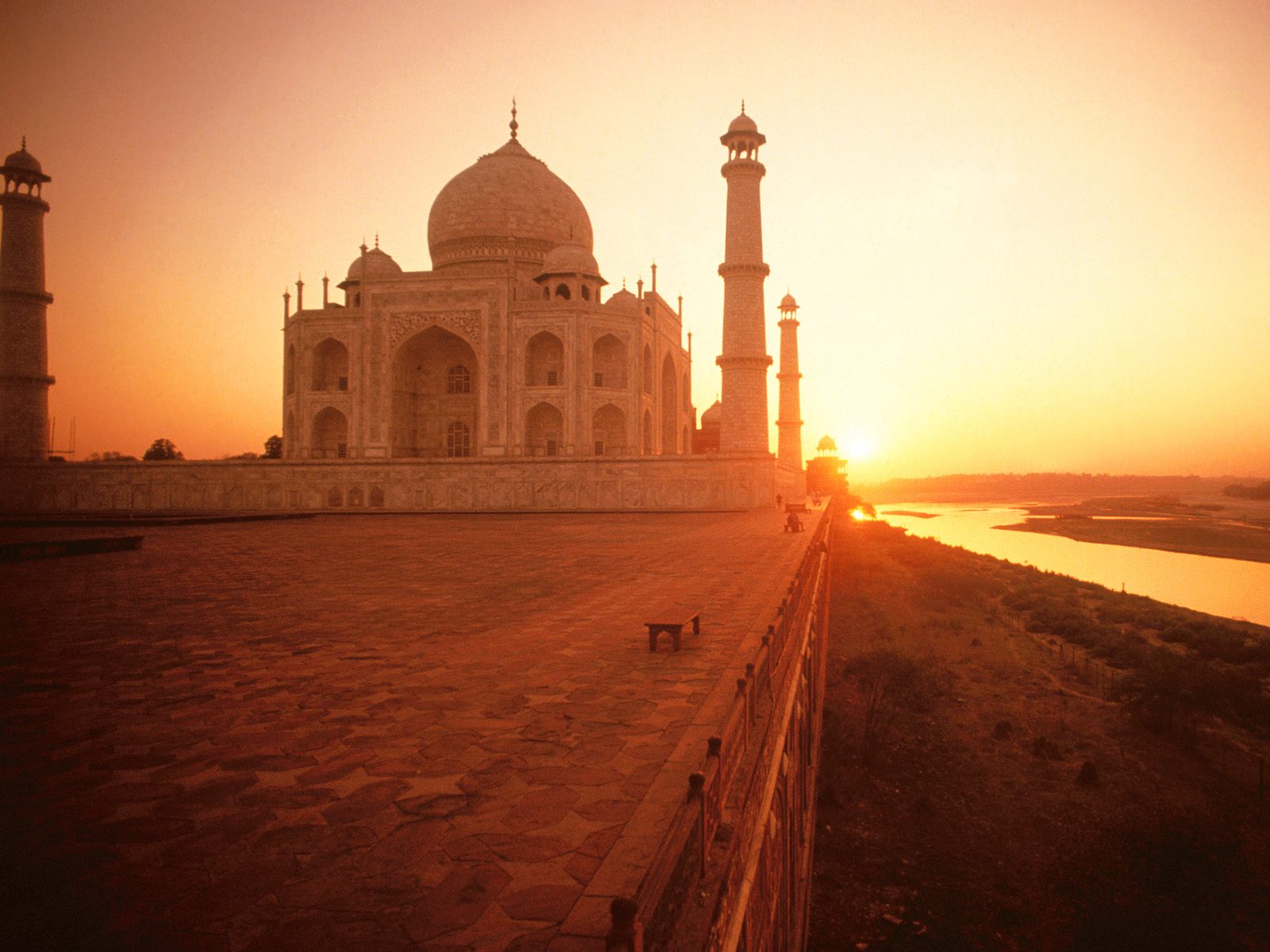 The Taj Mahal at Sunset India9961411520